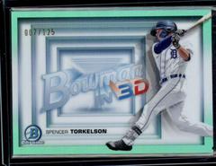 Spencer Torkelson [Aqua Refractor] Baseball Cards 2022 Bowman in 3D Prices