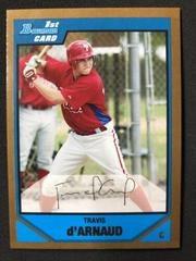 Travis D'Arnaud [Gold] Baseball Cards 2007 Bowman Draft Picks & Prospects Prices