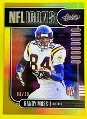 Randy Moss [Spectrum Gold] Football Cards 2019 Panini Absolute NFL Icons Prices