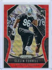 Clelin Ferrell [Red Wave Prizm] Football Cards 2019 Panini Prizm Prices