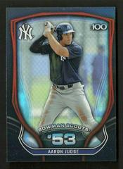 Aaron Judge #BTP53 Baseball Cards 2015 Bowman Scout's Top 100 Prices
