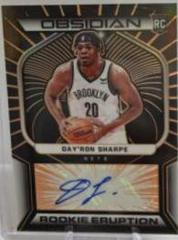 Day'Ron Sharpe [Orange] #RES-DRS Basketball Cards 2021 Panini Obsidian Rookie Eruption Signatures Prices