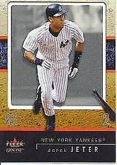 Derek Jeter #1 Baseball Cards 2003 Fleer Genuine Prices