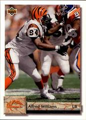 Alfred Williams #60 Football Cards 1992 Upper Deck Prices