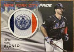 Pete Alonso [Black] Baseball Cards 2022 Topps City Flag Patch Relics Prices