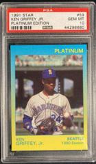 Ken Griffey Jr. #59 Baseball Cards 1991 Star Platinum Edition Prices