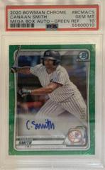 Canaan Smith [Green Refractor] #BCMA-CS Baseball Cards 2020 Bowman Chrome Mega Box Mojo Autographs Prices