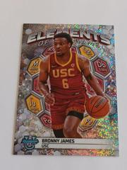 Bronny James [Speckle Refractor] #EG-1 Basketball Cards 2023 Bowman Best University Elements of the Game Prices