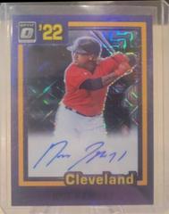 Jose Ramirez [Purple Mojo] #81S-JR Baseball Cards 2022 Panini Donruss Optic Retro 1981 Signatures Prices