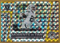 Josh Jacobs [Gold] #MT-8 Football Cards 2023 Panini Mosaic Moments in Time Prices