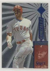 Juan Gonzalez #1 Baseball Cards 1997 Select Prices