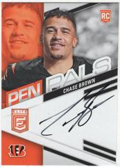 Chase Brown #PPCB Football Cards 2023 Panini Donruss Elite Pen Pals Autographs Prices