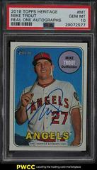 Mike Trout #MT Baseball Cards 2018 Topps Heritage Real One Autographs Prices