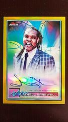 Latrell Sprewell [Gold Refractor] #FA-LS Basketball Cards 2021 Topps Finest Autographs Prices