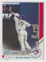 Jose Bautista [Red] #USS-46 Baseball Cards 2017 Topps Update Salute Prices
