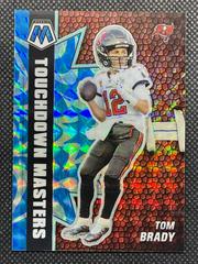 Tom Brady [Reactive Blue] #TM-12 Football Cards 2021 Panini Mosaic Touchdown Masters Prices