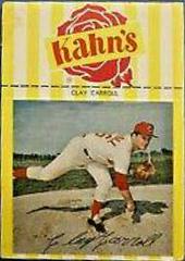Clay Carroll Baseball Cards 1969 Kahn's Wieners Prices