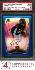 Jeremy Hill [Blue] Football Cards 2014 Bowman Chrome Rookie Refractor Autographs Prices