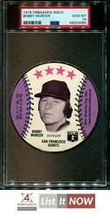 Bobby Murcer Baseball Cards 1976 Orbaker's Discs Prices