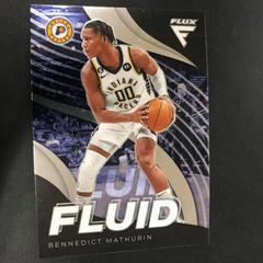 Bennedict Mathurin #9 Basketball Cards 2022 Panini Flux Fluid Prices