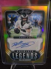 Dallas Goedert [Gold] Football Cards 2022 Panini Absolute Legends Signatures Prices