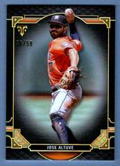 Jose Altuve [Onyx] #3 Baseball Cards 2022 Topps Triple Threads Prices