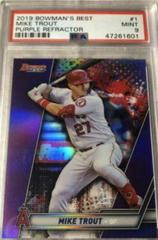 Mike Trout [Purple Refractor] #1 Baseball Cards 2019 Bowman's Best Prices