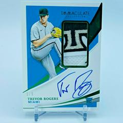 Trevor Rogers [Patch Autograph Green] #158 Baseball Cards 2021 Panini Immaculate Collection Prices