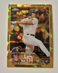 Juan Soto [Gold] #1 Baseball Cards 2023 Topps Chrome Sapphire Prices