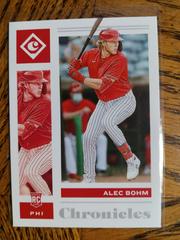 Alec Bohm #1 Baseball Cards 2021 Panini Chronicles Prices