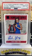 Jackie Young [Press Proof Purple] #SS-JYG Basketball Cards 2019 Panini Donruss WNBA Signature Series Prices