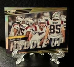 New England Patriots [Gold Zone] Football Cards 2022 Panini Score Huddle Up Prices