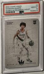 Shaedon Sharpe [Violet] #2 Basketball Cards 2022 Panini Court Kings Works in Progress Prices