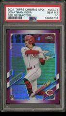 Jonathan India [Red Refractor] #USC74 Baseball Cards 2021 Topps Chrome Update Prices