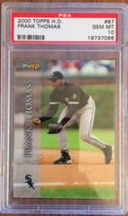 Frank Thomas #87 Baseball Cards 2000 Topps H.D Prices