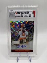 Baker Mayfield #DOM 7 Football Cards 2019 Donruss Dominators Autographs Prices