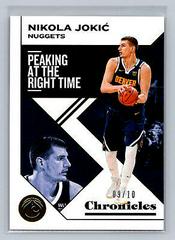 Nikola Jokic [Gold] Basketball Cards 2019 Panini Chronicles Prices