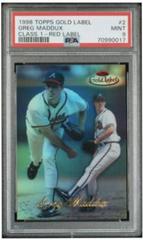 Greg Maddux [Class 1 Red Label] Baseball Cards 1998 Topps Gold Label Prices