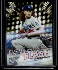 Dustin May [Gold Refractor] #FF-4 Baseball Cards 2020 Topps Chrome Freshman Flash Prices