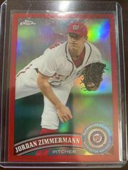 Jordan Zimmermann [Refractor] #102 Baseball Cards 2011 Topps Chrome Prices
