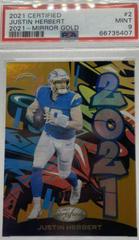 Justin Herbert [Gold] #2021-2 Football Cards 2021 Panini Certified 2021 Insert Prices