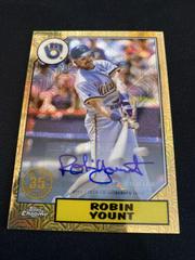 Robin Yount [Orange Autograph] Baseball Cards 2022 Topps Silver Pack 1987 Chrome Prices