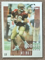 Chris Weinke [MVP] #246 Football Cards 2001 Upper Deck Rookie F/X Prices