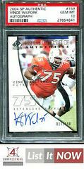 Vince Wilfork [Autograph] Football Cards 2004 SP Authentic Prices