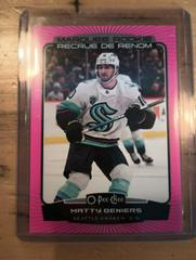 Matty Beniers [Neon Pink Border] #568 Hockey Cards 2022 O Pee Chee Prices