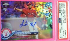 Isiah Kiner Falefa [Orange Refractor] #IK Baseball Cards 2018 Topps Chrome Update Autographs Prices