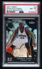 Shaquille O'Neal [Black Refractor] Basketball Cards 2007 Finest Prices