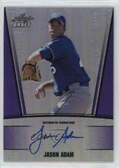 Jason Adam [Prismatic Blue Autograph] #JA1 Baseball Cards 2011 Leaf Metal Draft Prices