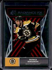 Patrice Bergeron [Red] #RFX-10 Hockey Cards 2021 SPx Radiance FX Prices