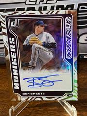 Ben Sheets #M-BS Baseball Cards 2023 Panini Donruss Monikers Prices